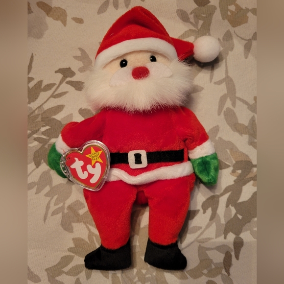 Beanie Babie Santa born 12/6/1998 with tags  on right hand...NEW - Picture 1 of 4